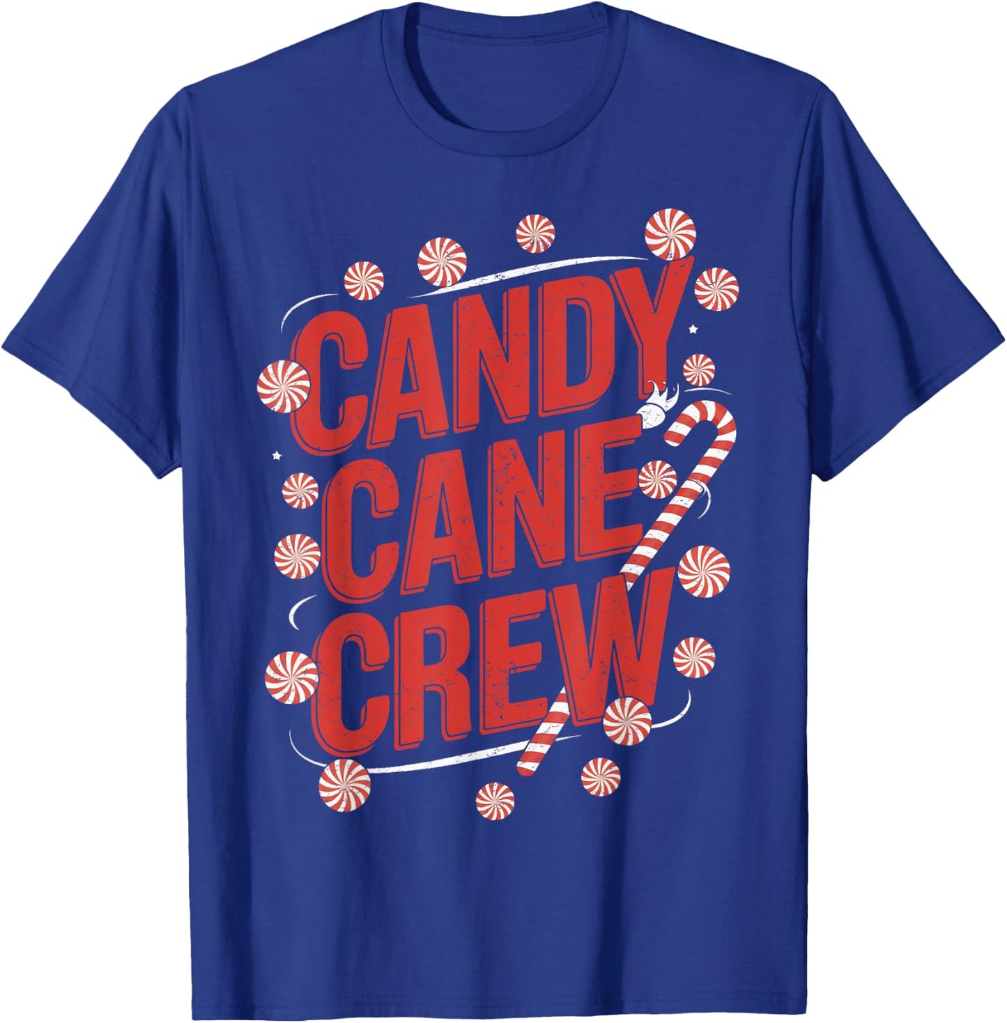 Candy Cane Family Candy Cane Crew Christmas Candy Cane Squad T-Shirt - T-Shirt | Royal
