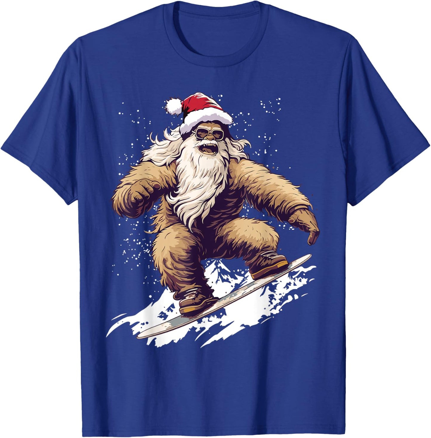 Santa Bigfoot Sasquatch Christmas Xmas Kids T-Shirt - T-Shirt | Royal