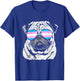 Pug Trans Sunglasses Pride T-Shirt - T-Shirt | Royal