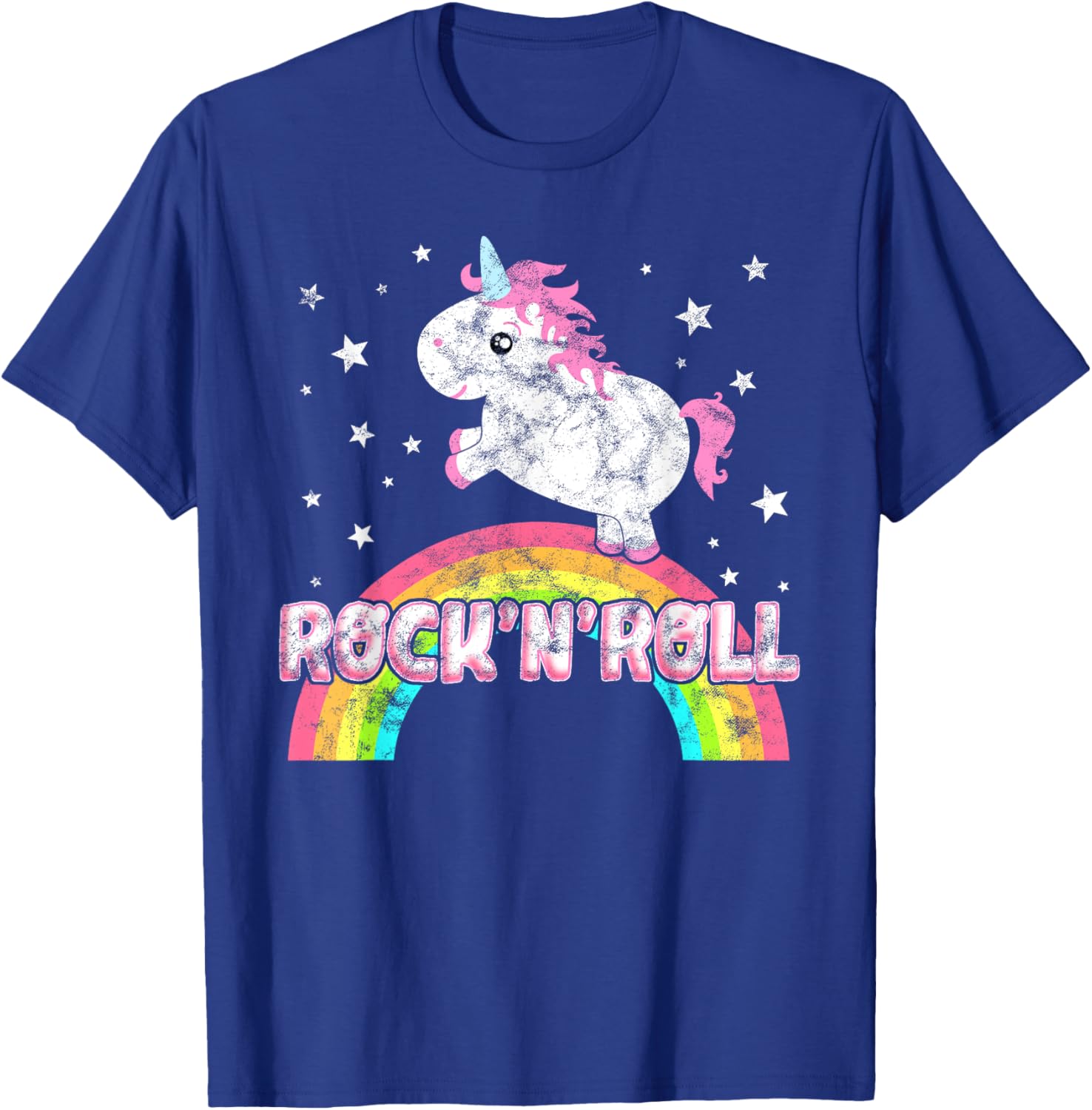 Funny Ironic Cool Unicorn Rock'n'Roll Music Festival T-Shirt - T-Shirt | Royal