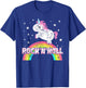 Funny Ironic Cool Unicorn Rock'n'Roll Music Festival T-Shirt - T-Shirt | Royal