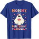 Mommy Of The Birthday Ghoul Groovy Halloween Ghost 2024 T-Shirt - T-Shirt | Royal