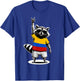 Colombian Flag Raccoon Funny Colombia T-Shirt - T-Shirt | Royal