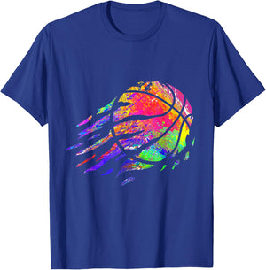 Basketball Sport Splash Basketball Player Ball Sports T-Shirt - T-Shirt | Royal