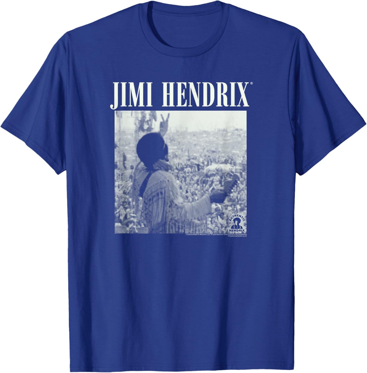 Jimi Hendrix Live at Woodstock , black T-Shirt - T-Shirt | Royal