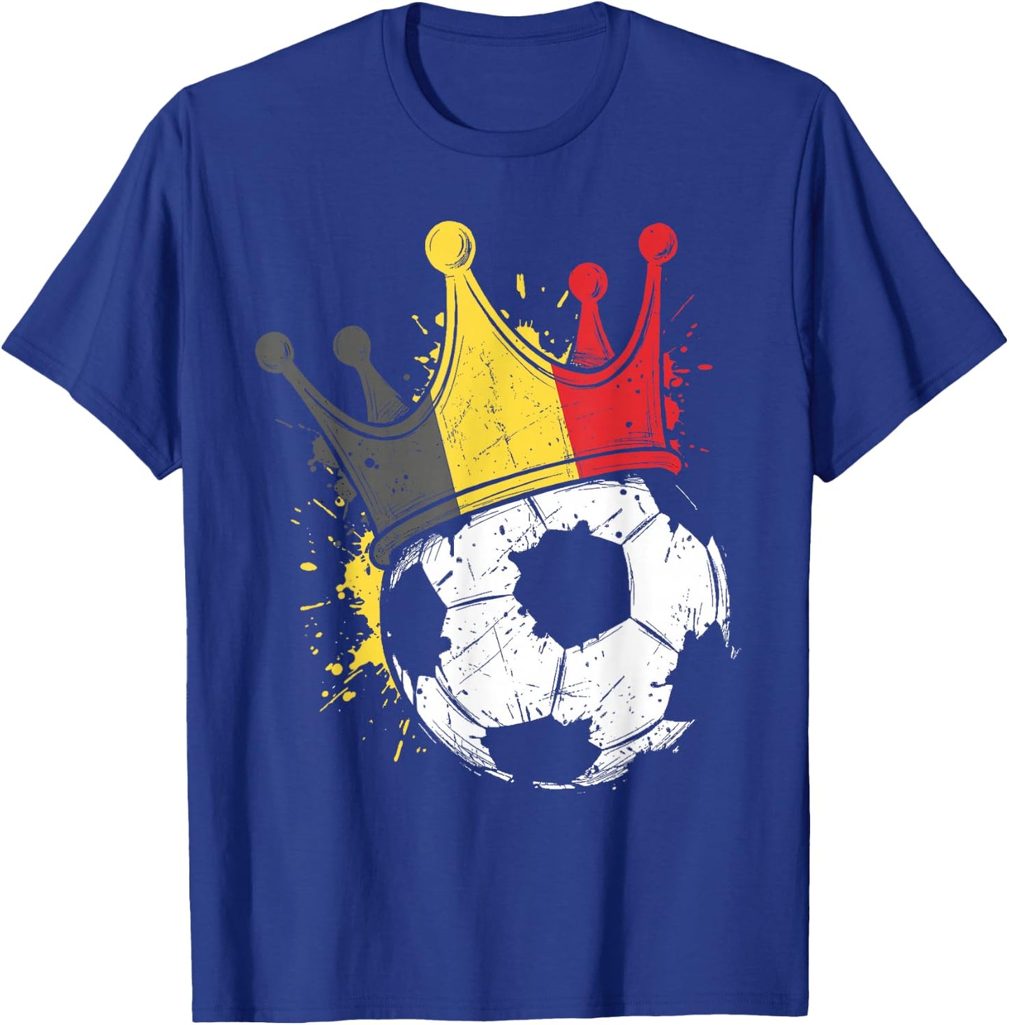 Belgian Flag Novelty Belgium T-Shirt - T-Shirt | Royal