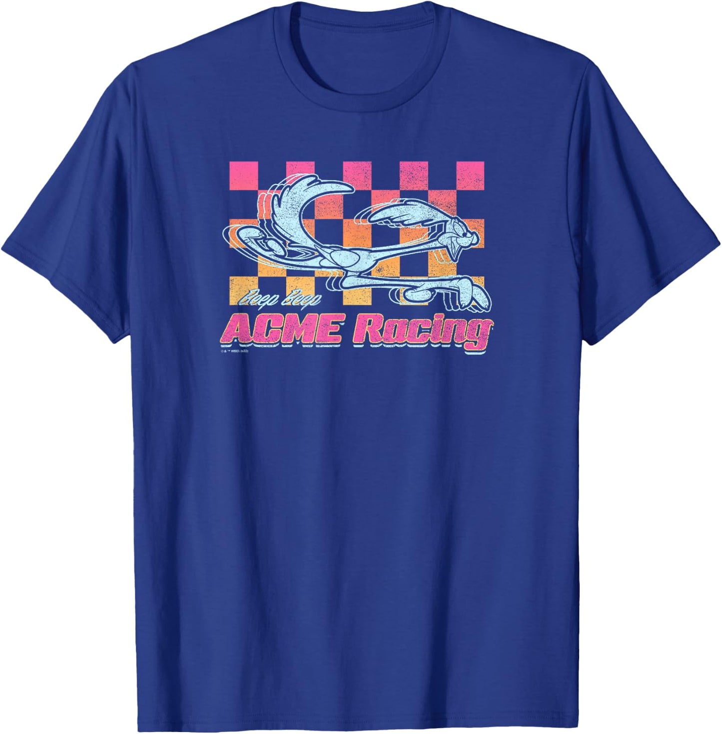 Looney Tunes ACME Racing Beep Beep Road Runner Logo T-Shirt - T-Shirt | Royal