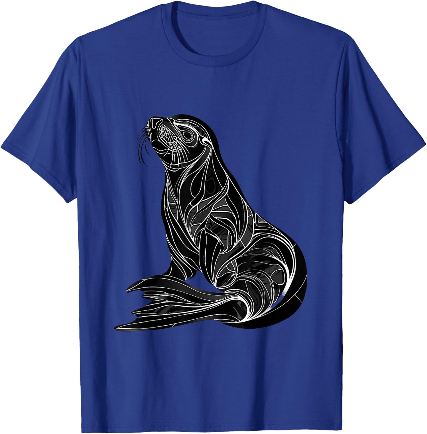 Seal Ocean Sea Seal Marine Mammal Sea Ocean Animal Artwork T-Shirt - T-Shirt | Royal