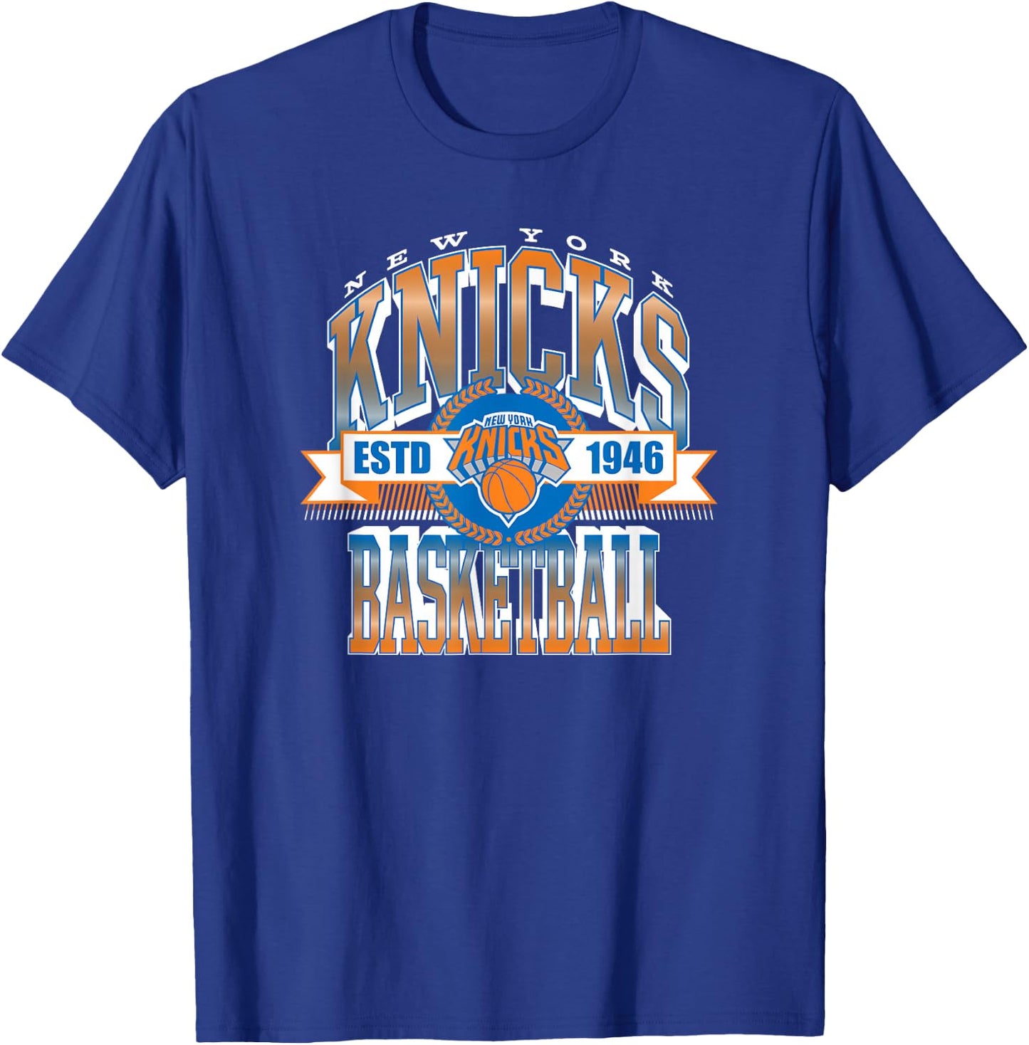 NBA New York Knicks Zeitplan T-Shirt - T-Shirt | Royal