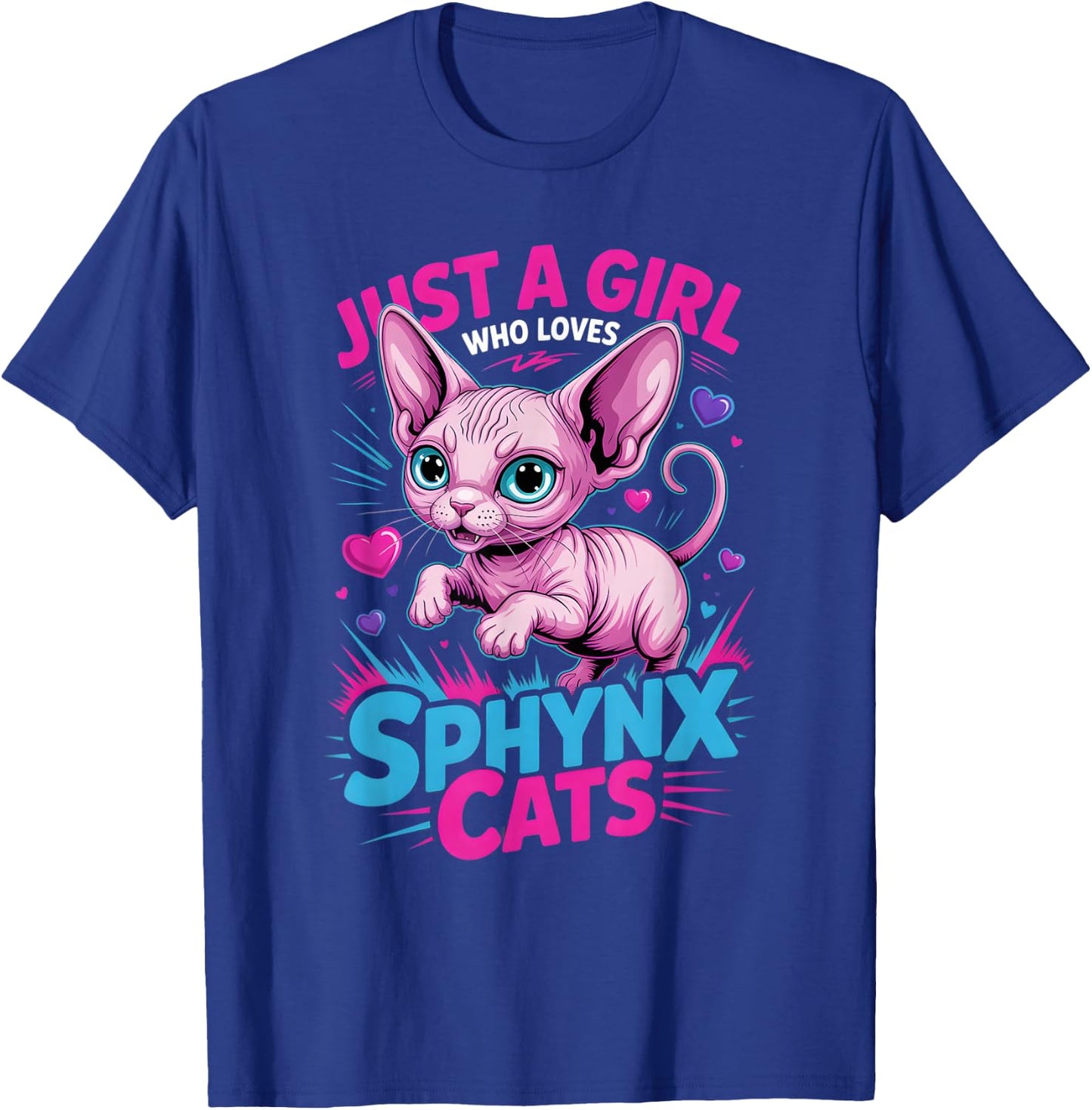 Girls Sphynx Cat T-Shirt - T-Shirt | Royal