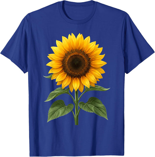 Sunflower Cute Summer Flowers Floral T-Shirt - T-Shirt | Royal