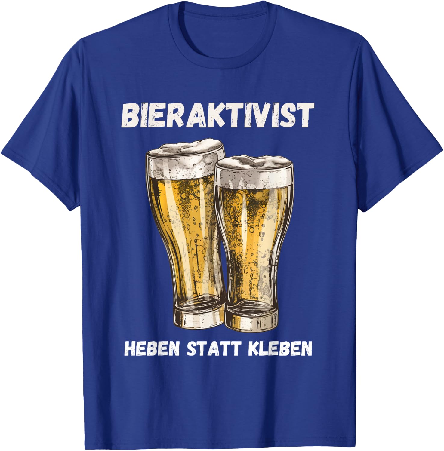 Beer Activist for Beer Lovers (Lifting Instead of Sticking), black T-Shirt - T-Shirt | Royal