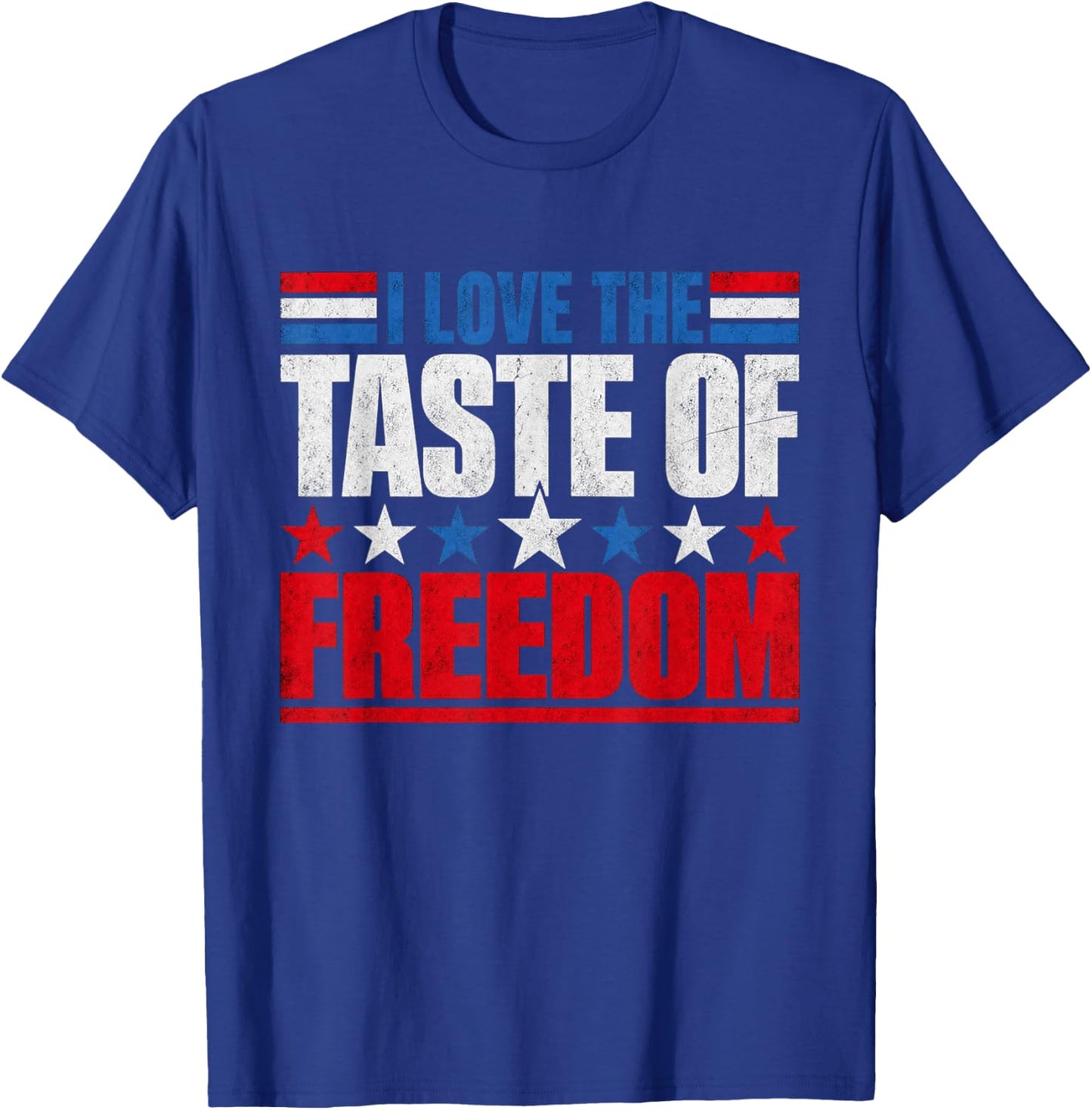 I Love The Taste of Freedom Couple Matching Patriotic Fourth T-Shirt - T-Shirt | Royal