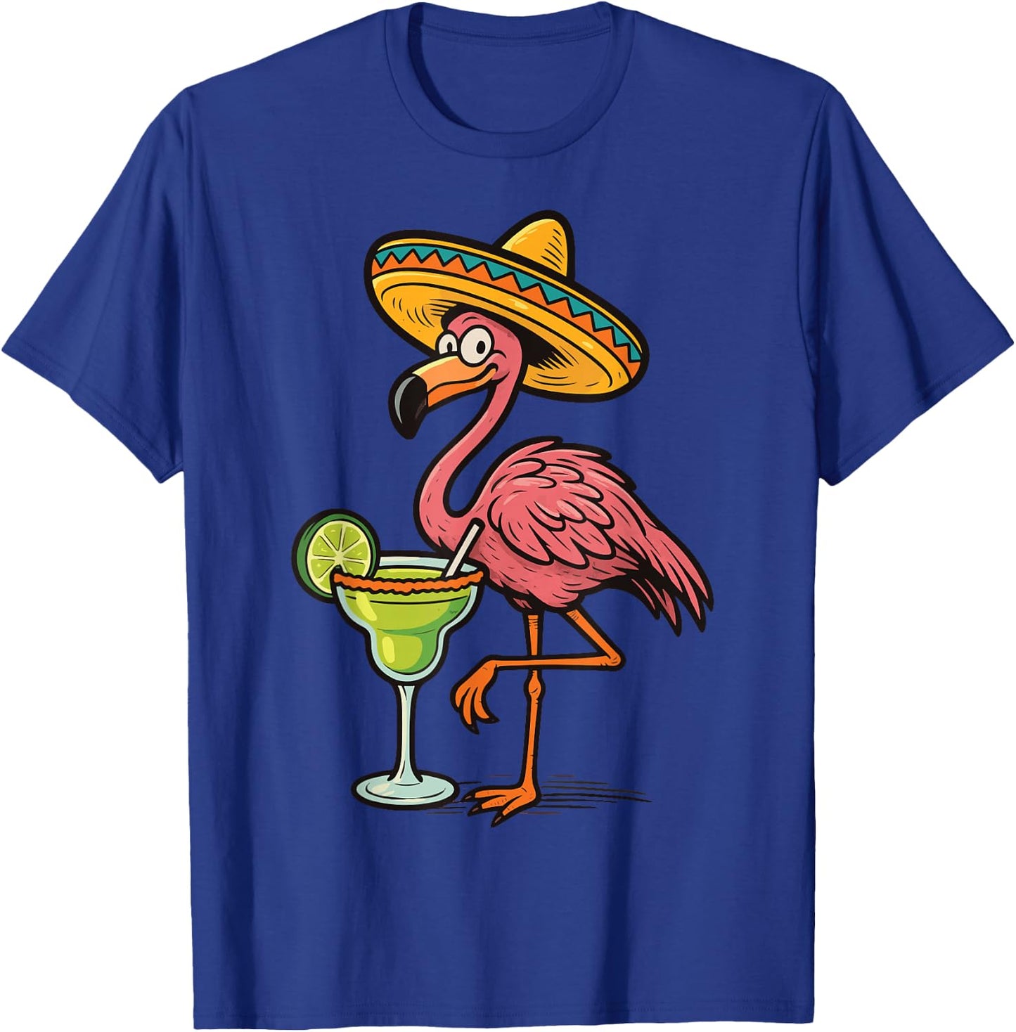 Flamingo Margarita Cinco De Mayo T-Shirt - T-Shirt | Royal