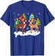 Red Nose Reindeer and Clarice Christmas Tree Kids Girls T-Shirt - T-Shirt | Royal