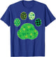 St Patricks Day Dog Cat Paw Shamrock Leopard Men Women Kids T-Shirt - T-Shirt | Royal