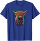 Cute Highland cattle Cow Funny Highland Cow T-Shirt - T-Shirt | Royal