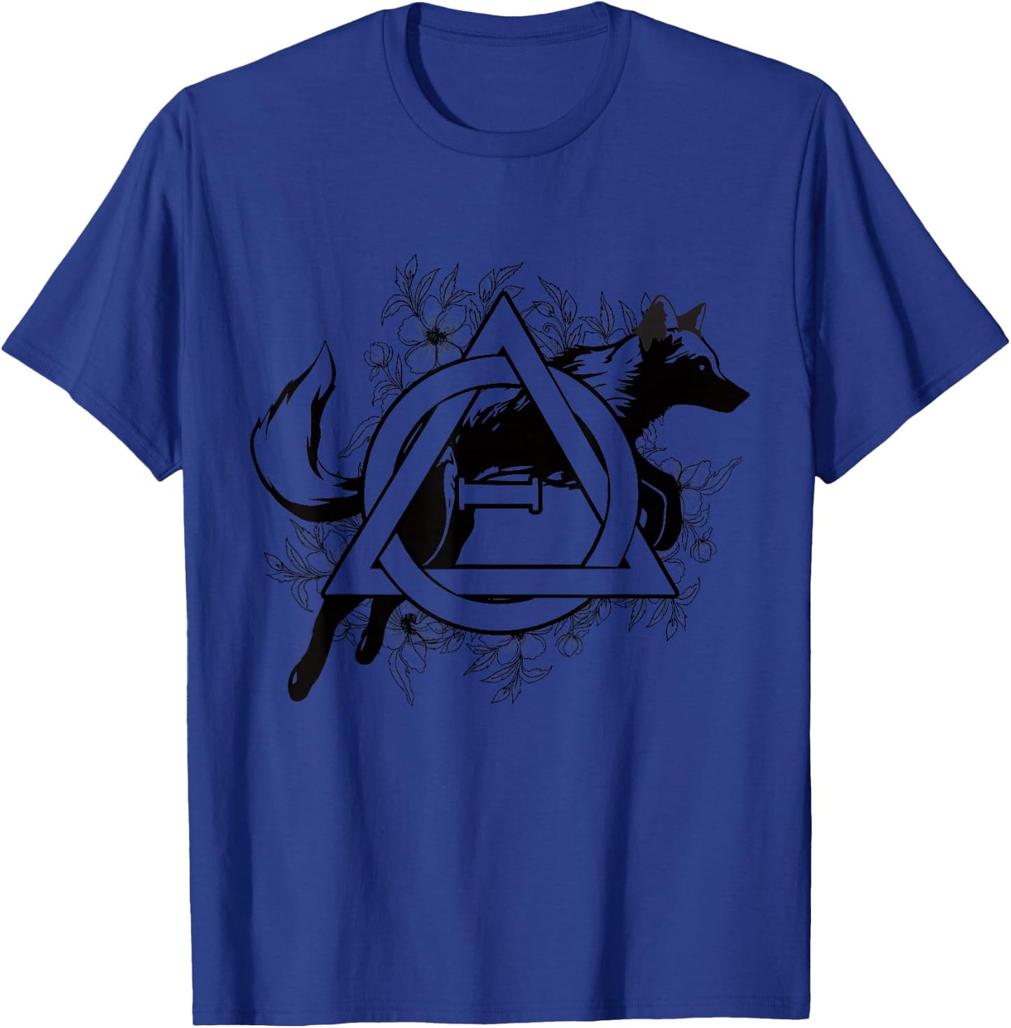 Therian Theta Delta Wolf Fox Dog Fur Otherkin , gray T-Shirt - T-Shirt | Royal