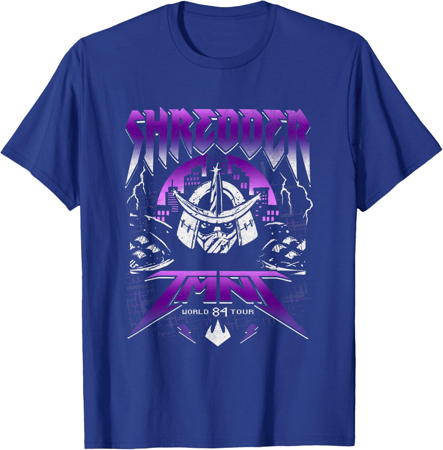 Teenage Mutant Ninja Turtles Shredder TMNT World Tour Retro T-Shirt - T-Shirt | Royal