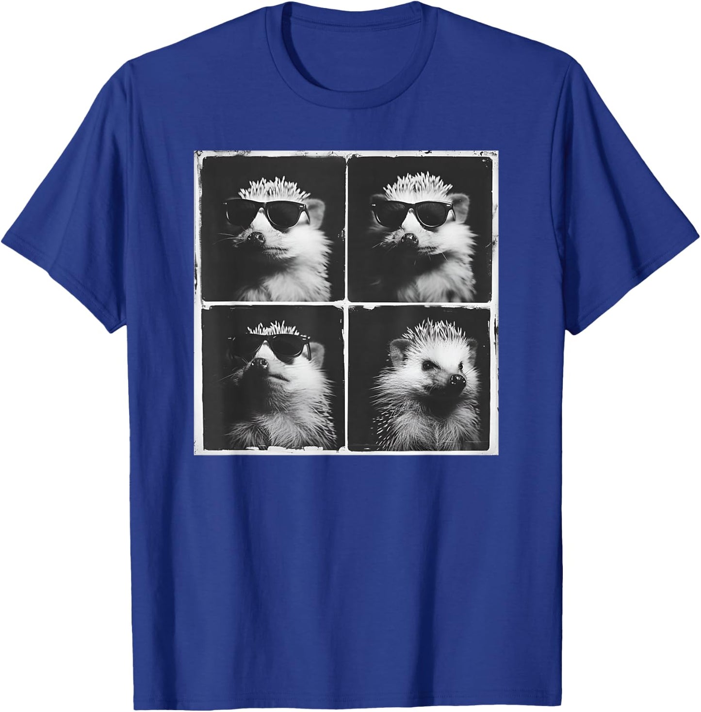 Cool Hedgehog Sunglasses Face Hedgie Photo Funny Animal T-Shirt - T-Shirt | Royal