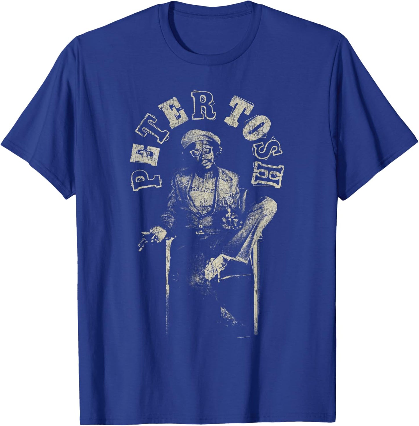 Peter Tosh Sitting in Chair Photo by Kim Gottleib Walker T-Shirt - T-Shirt | Royal