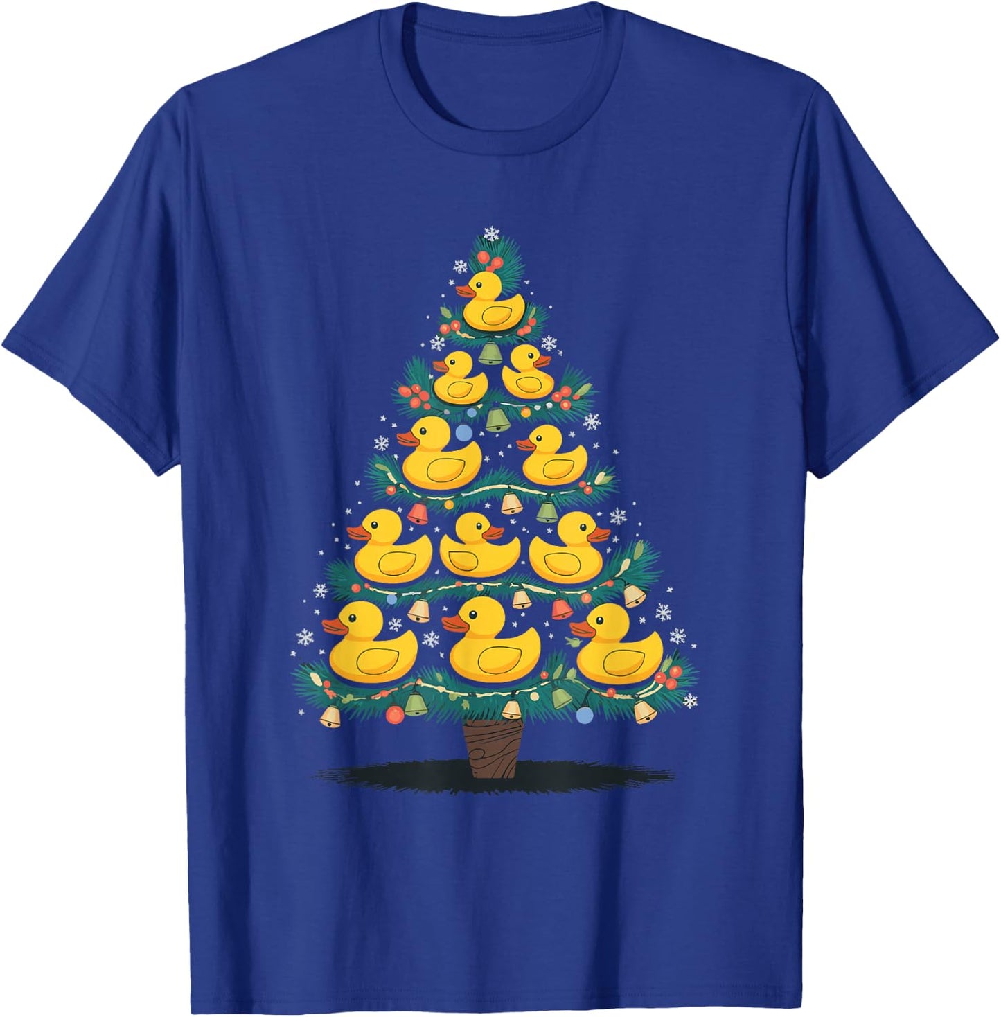 Rubber Duck Christmas Tree - -Adults, -Kids - Black - Small - Short Sleeve T-Shirt - T-Shirt | Royal