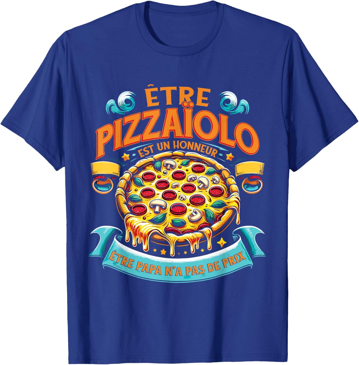 Pastry Chef Pizza Maker Funny , Black, S T-Shirt - T-Shirt | Royal
