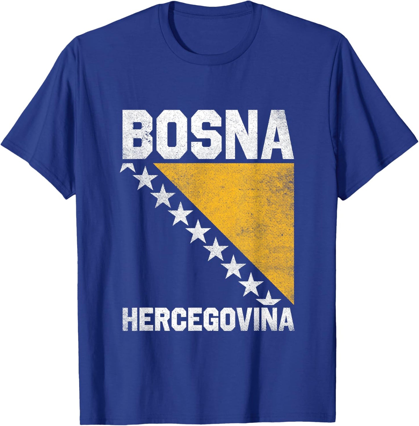Bosnian Flag Balkan Bosnia and Herzegovina Bosna T-Shirt - T-Shirt | Royal