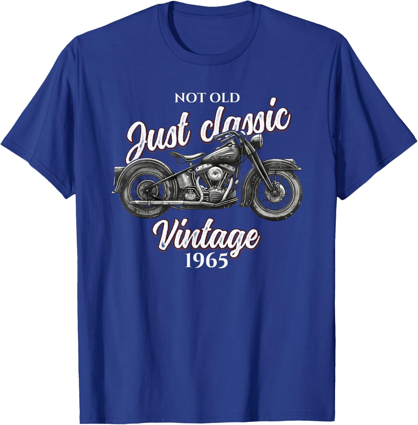 60th Birthday Man Motorcycle Biker Biker 1965 T-Shirt - T-Shirt | Royal