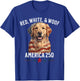 Funny Patriotic Dog Red White & Woof 4th of July Lover T-Shirt - T-Shirt | Royal