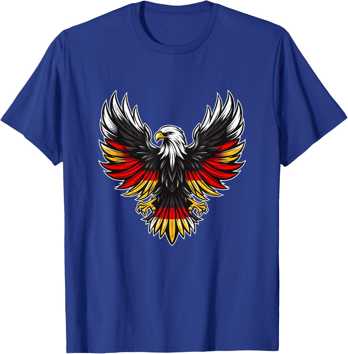 German Flag Eagle , Black, S T-Shirt - T-Shirt | Royal