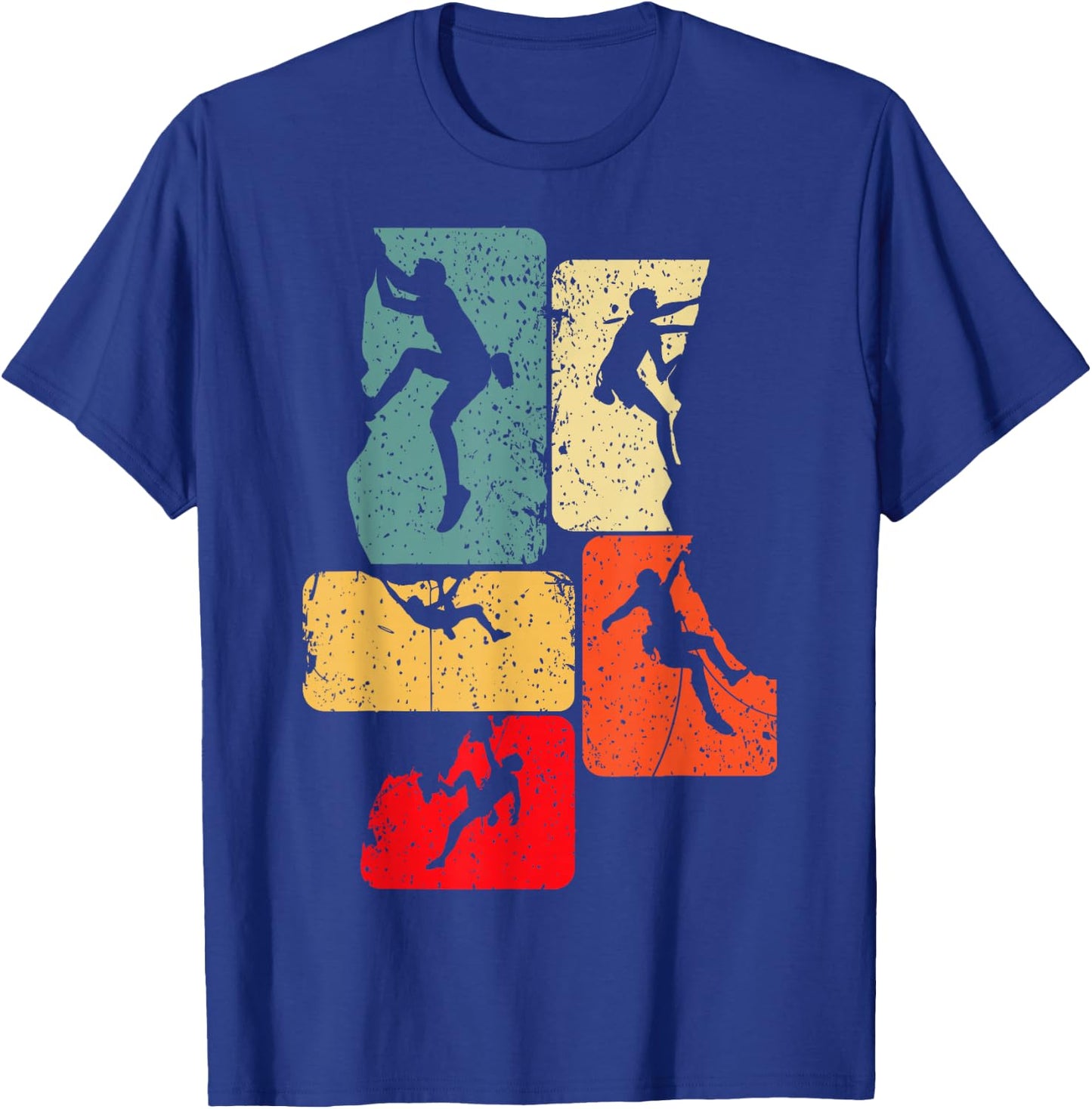 Climbing Climber Mountaineering Bouldering , black T-Shirt - T-Shirt | Royal