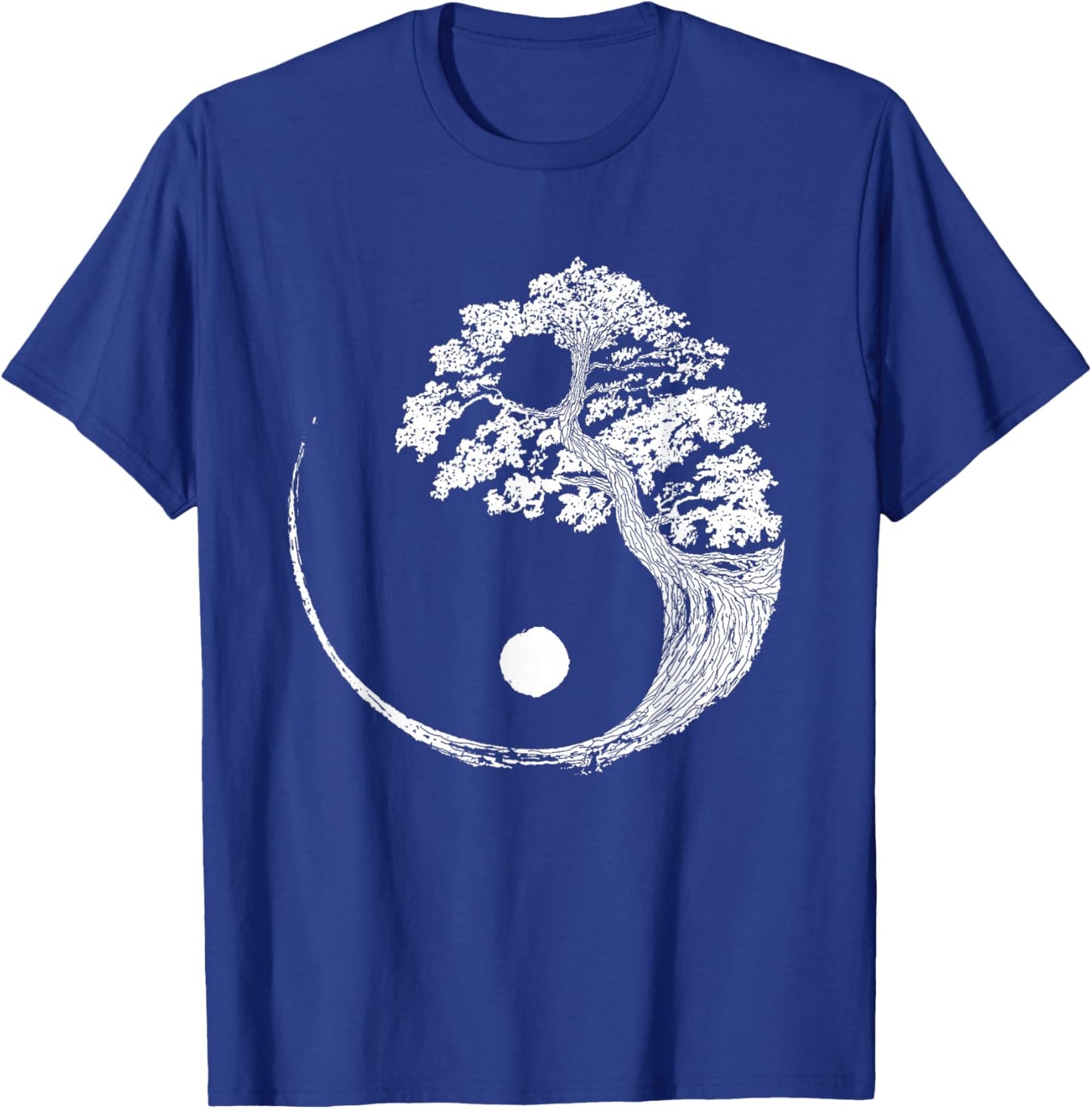 Yin Yang Bonsai Tree Japanese Buddhist Zen T-Shirt - T-Shirt | Royal