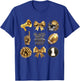 Gold Black Game Day Vibes Only Cheer T-Shirt - T-Shirt | Royal
