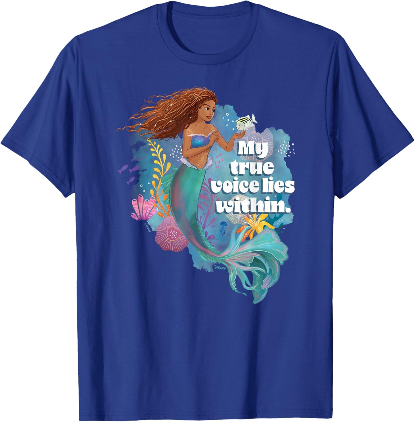 Little Mermaid - True Voice Lies Within T-Shirt - T-Shirt | Royal