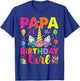 Papa Of The Birthday Girl Unicorn Girls Family Matching T-Shirt - T-Shirt | Royal