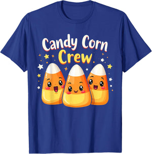 candy corn crew Costume Men Women Friends T-Shirt - T-Shirt | Royal