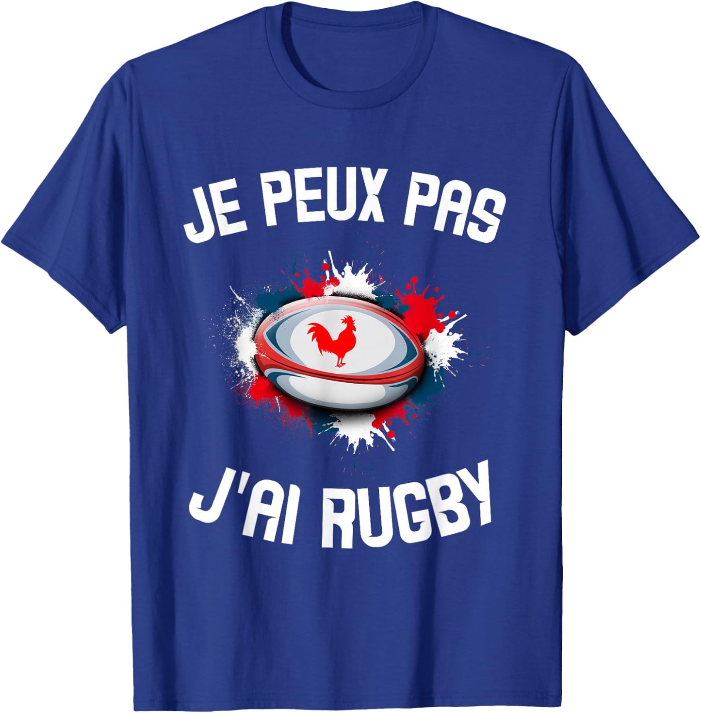 Children's Rugby Jersey "Je Peux Pas J'Ai Rugby" Men's Women's T-Shirt - T-Shirt | Royal