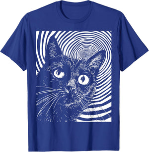 Trippy Cat | Pastel Goth Gothic Grunge Alt Punk Weirdcore T-Shirt - T-Shirt | Royal