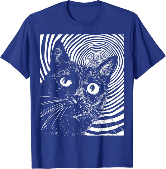 Trippy Cat | Pastel Goth Gothic Grunge Alt Punk Weirdcore T-Shirt - T-Shirt | Royal