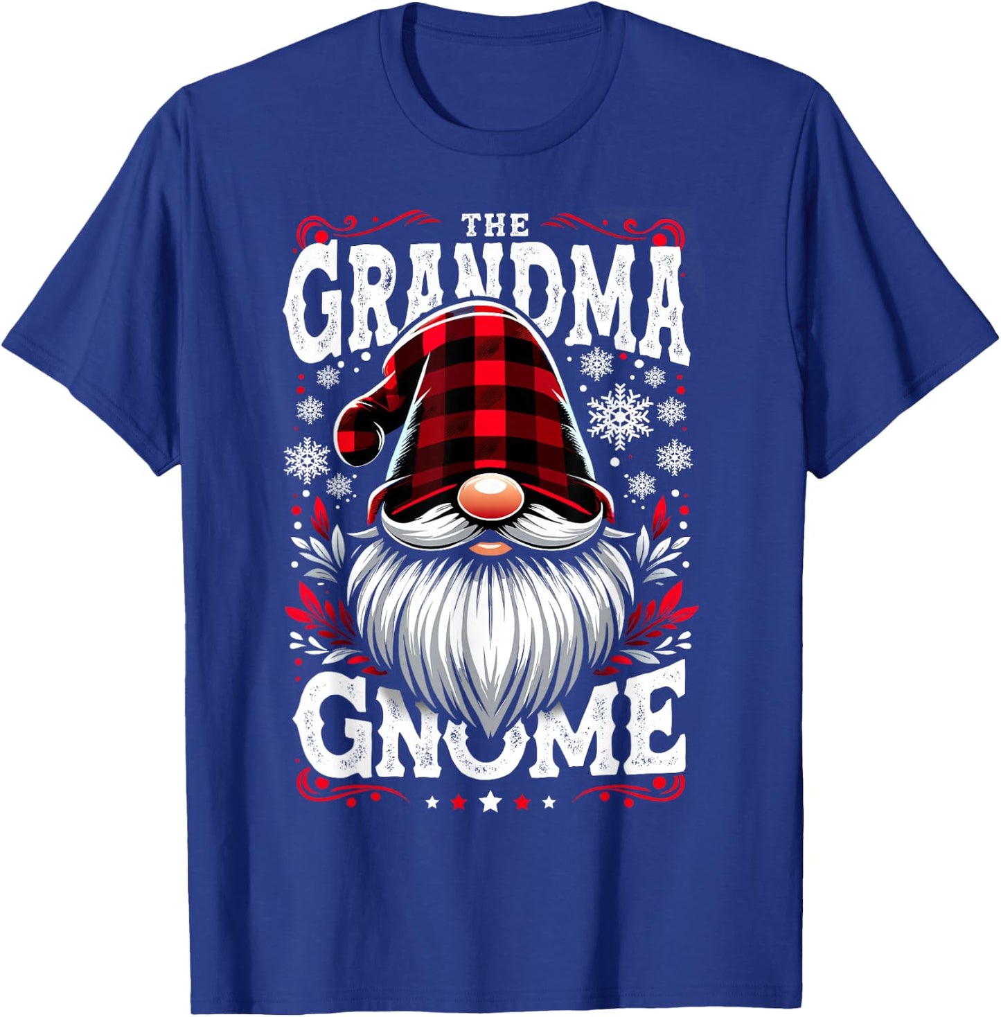 The Grandma Gnome Matching Family Christmas Pajama T-Shirt - T-Shirt | Royal