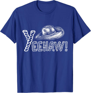 Yeehaw Cowboy Rodeo Gift Cowboy T-Shirt - T-Shirt | Royal