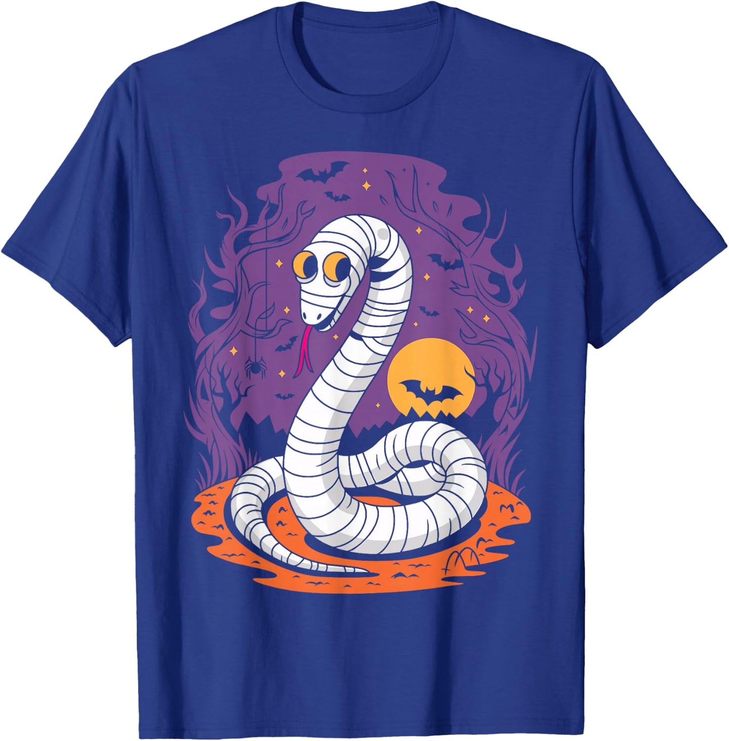 Funny Mummy Snake Lovers Spooky Halloween Costume T-Shirt - T-Shirt | Royal