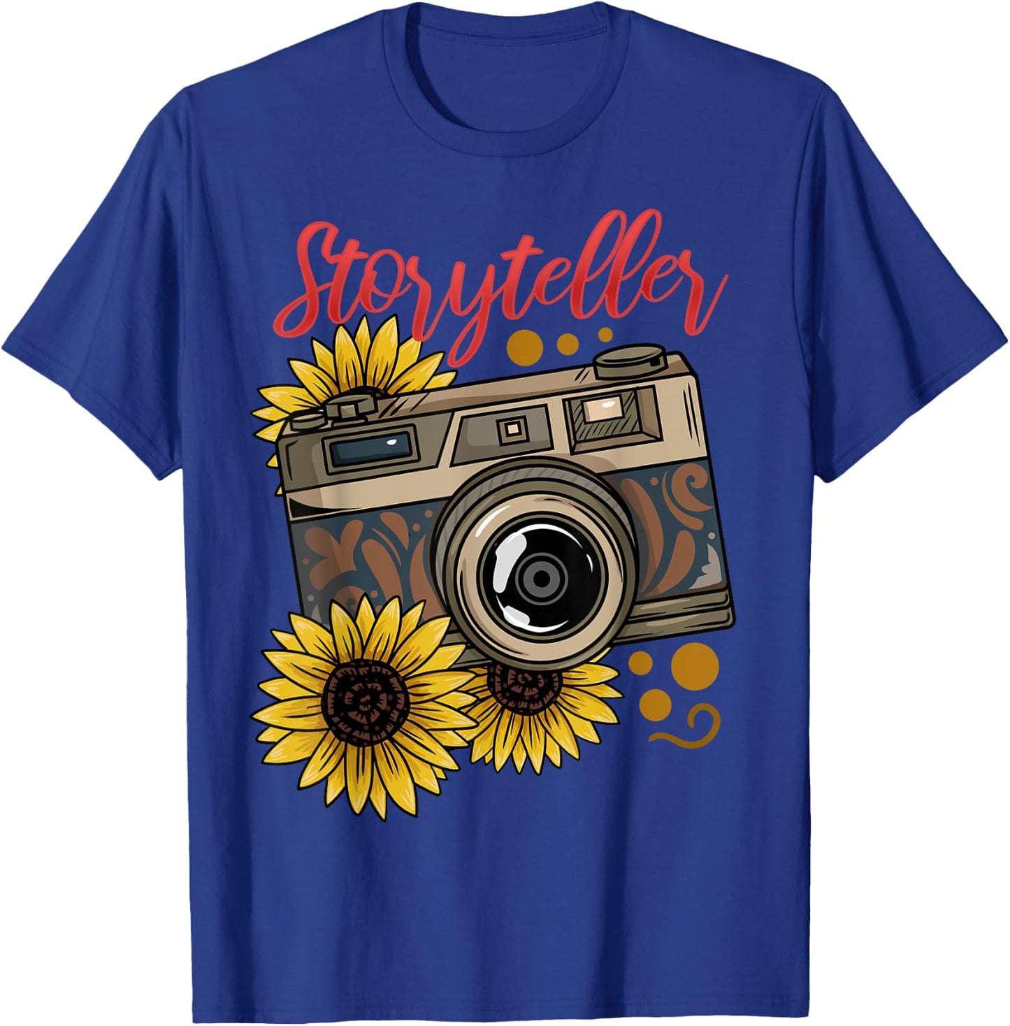 Photographer Photography Storyteller Camera Gift T-Shirt - T-Shirt | Royal