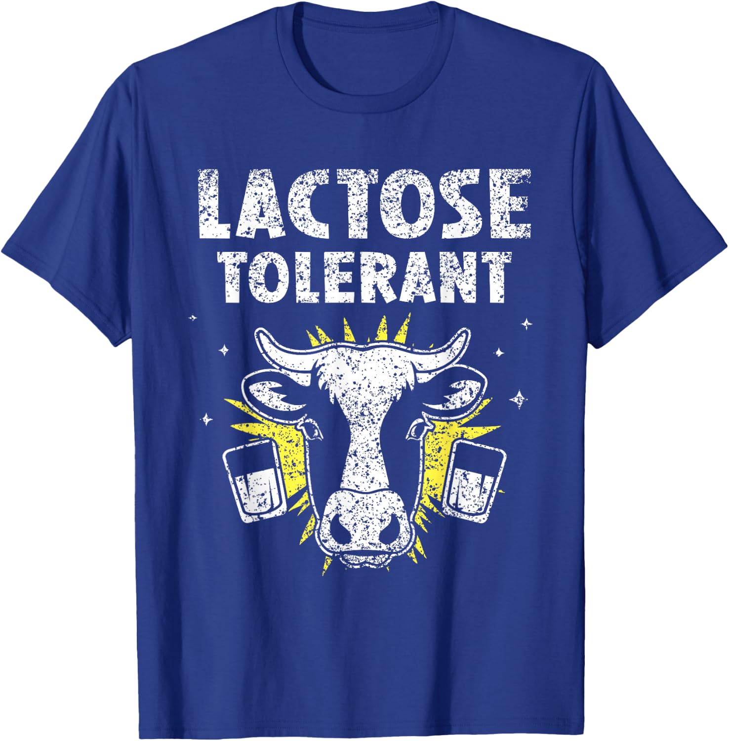 Lactose Tolerant Humor Milk Intolerant Lactose Tolerant T-Shirt - T-Shirt | Royal