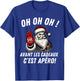 Merry Christmas 2024 Santa Claus Apero Gift Clothing Christmas Man , Black, S T-Shirt - T-Shirt | Royal