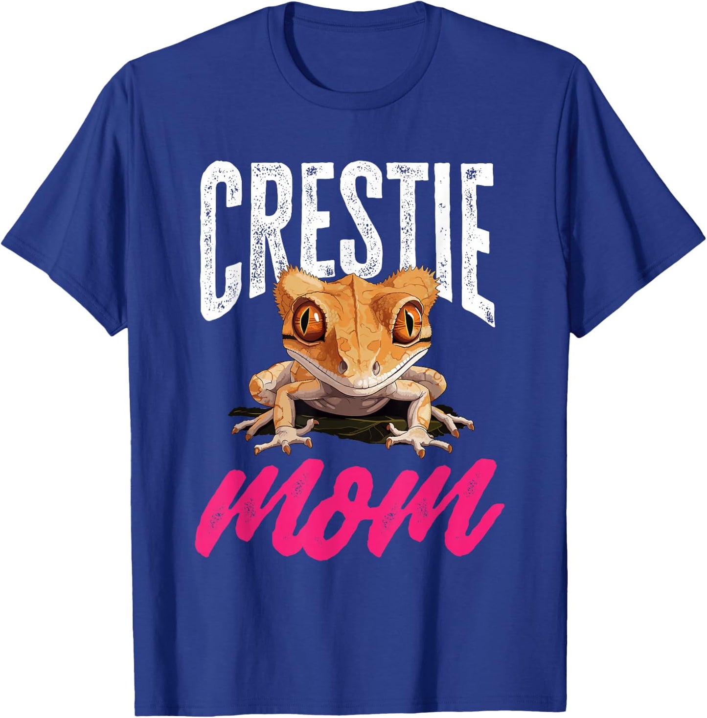 Crested Gecko Reptile - Crestie Mom T-Shirt - T-Shirt | Royal