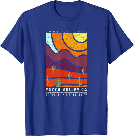 Yucca Valley California Cool Desert Souvenir Yucca Valley T-Shirt - T-Shirt | Royal