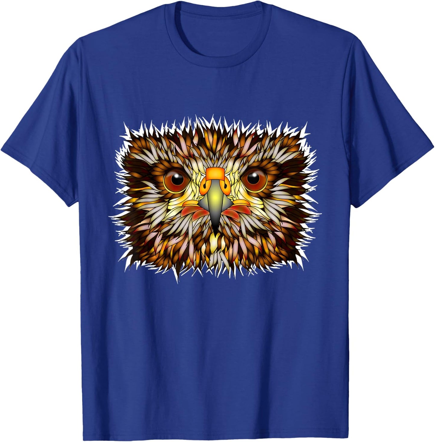 Beautiful Hawk Lover Hawk Eyes Nature Outdoor Wildlife T-Shirt - T-Shirt | Royal