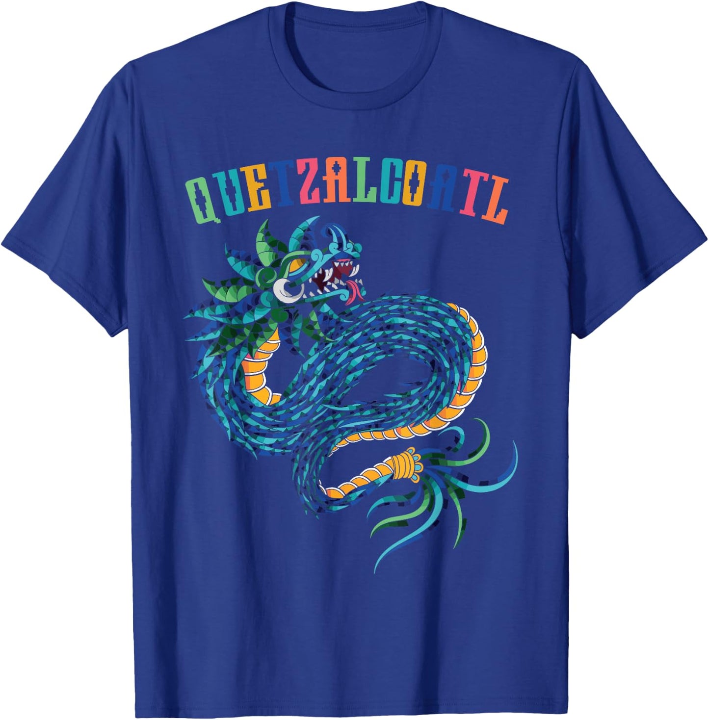 Aztec God Quetzalcoatl Cool Snake Dragon Inca Maya Gifts T-Shirt - T-Shirt | Royal